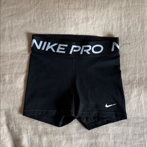 Nike Black Shorts with White Logo